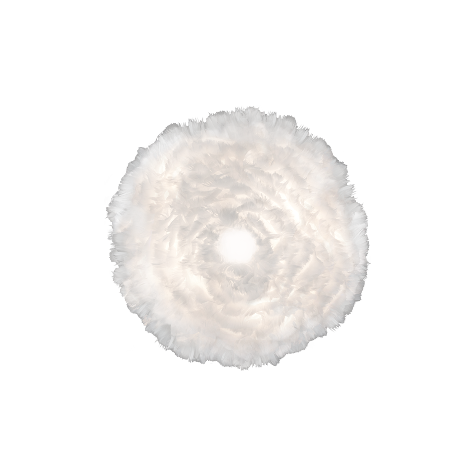 Umage 2150 Eos Up Ceiling or Wall Light in White, feather detail