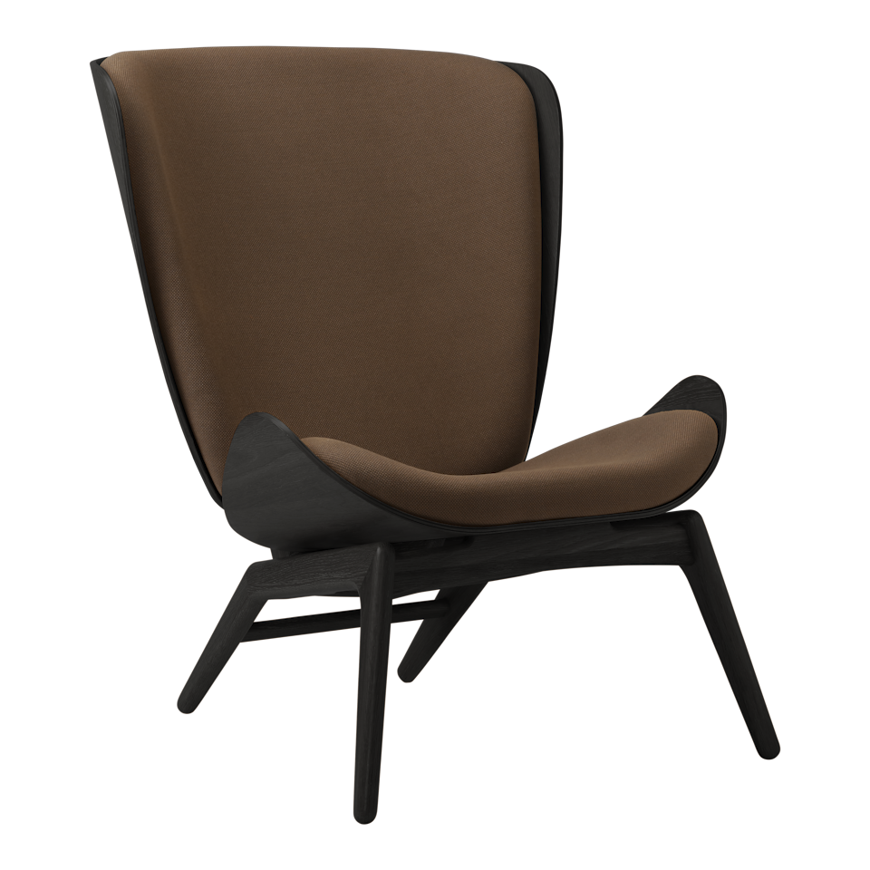 Umage 5103C702-10 The Reader Wing Chair in Black Oak with Mocca