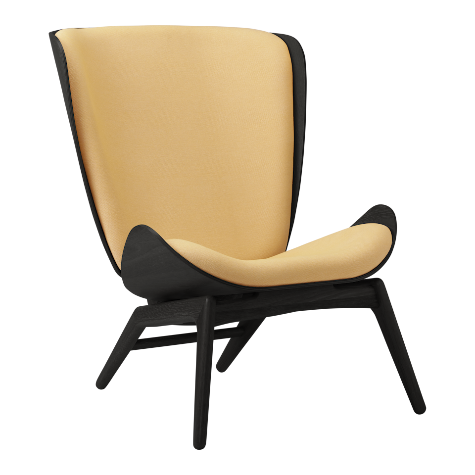 Umage 5103C702-11 The Reader Wing Chair in Black Oak with Summer Shine