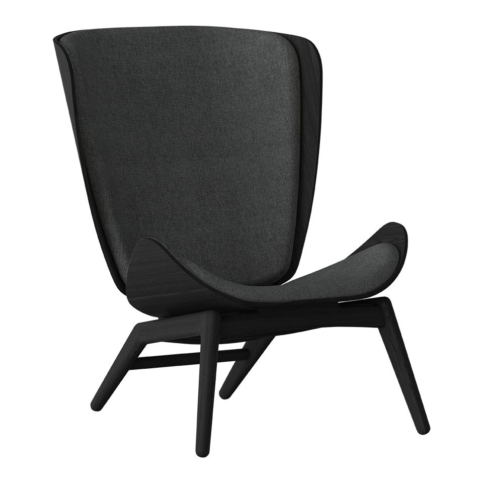 Umage 5103C702-04 The Reader Wing Chair in Black Oak with Shadow
