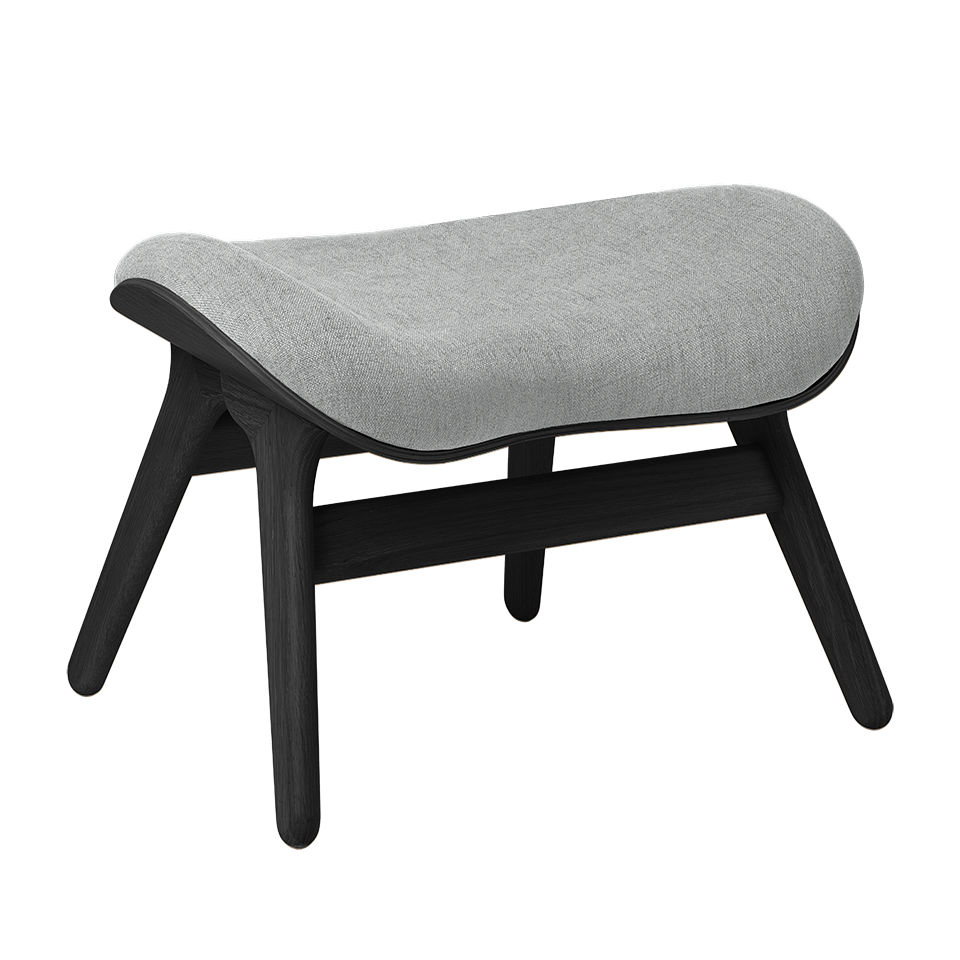 Umage 5105C703-03 A Conversation Piece Ottoman in Black Oak with Sterling