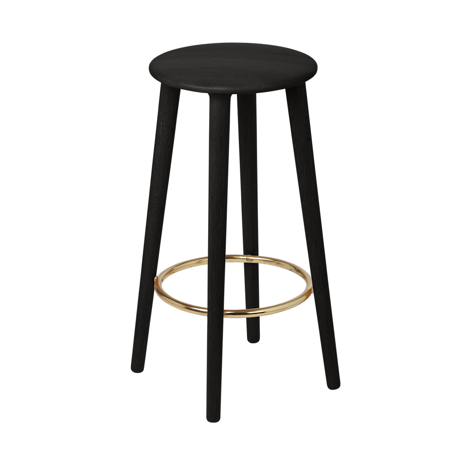 Umage 5119 The Socialite Counter Stool in Black Oak