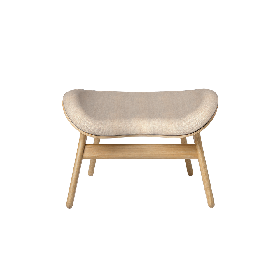 Umage 5573C703-02 A Conversation Piece Ottoman in Oak with White Sands