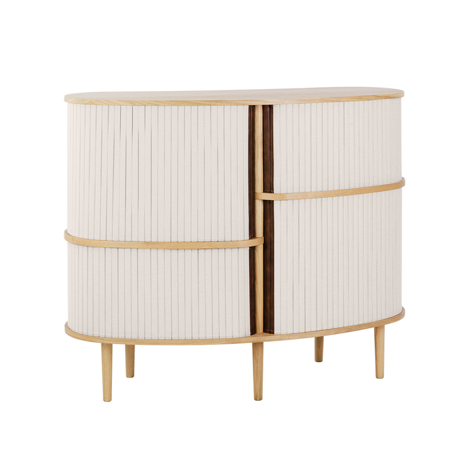 Umage 5604C726-02 Audacious Highboard en chêne avec portes White Sands