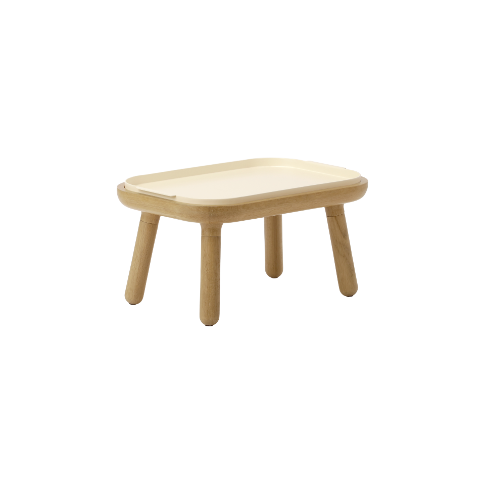 Table basse Umage 5610C5610-1C5615 Paff, coloris blanc perle - Plateau / Basse