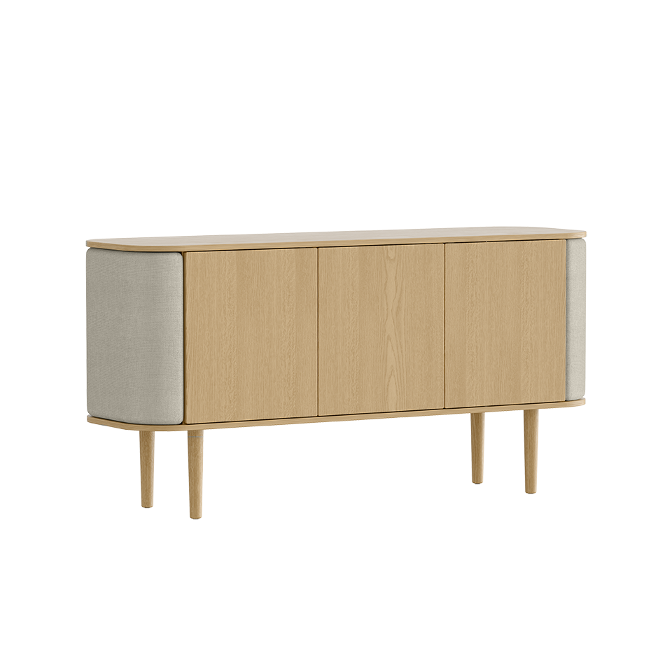Umage 5623C710-02 Treasures 3-door Cabinet in Oak with White Sands