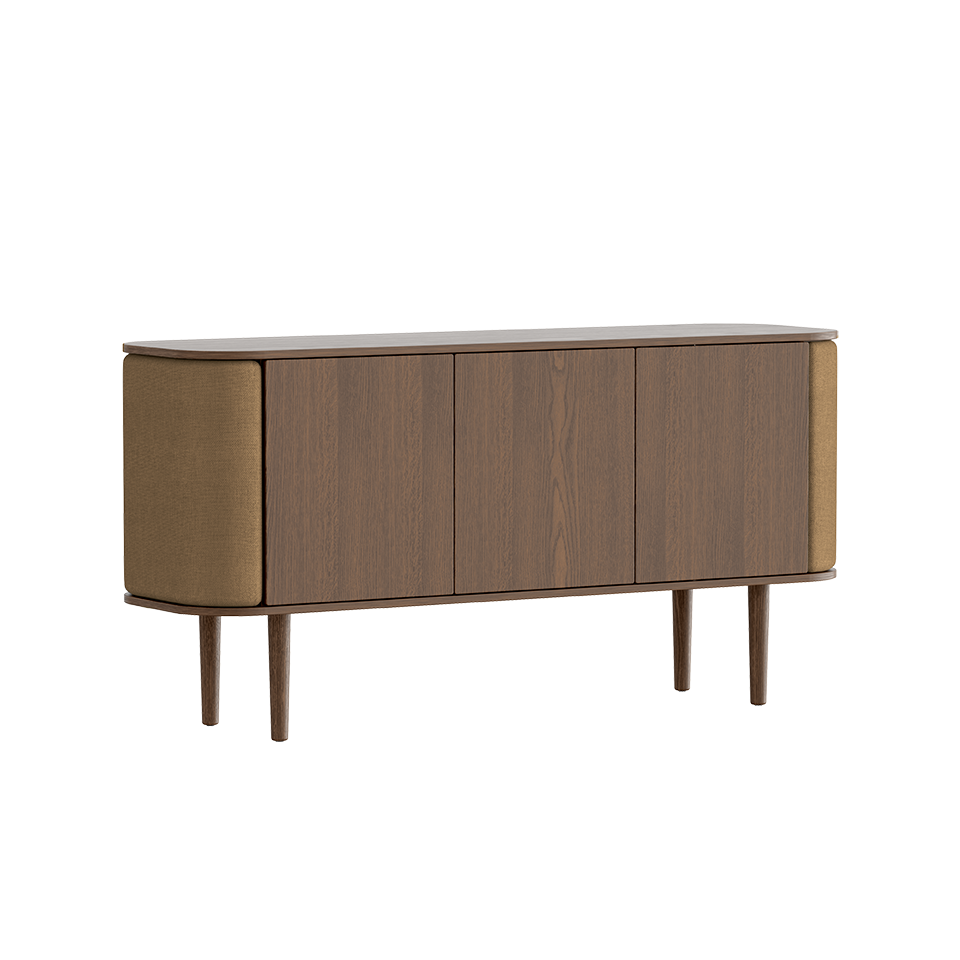 Umage 5775C711-01 Treasures 3-door Cabinet in Dark Oak with Sugar Brown