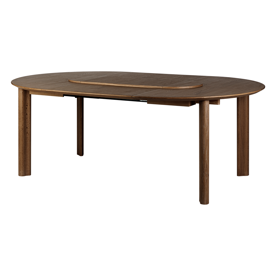 Umage 5857C5856-2 Comfort Circle Dining Table with extension in Dark Oak / Smooth
