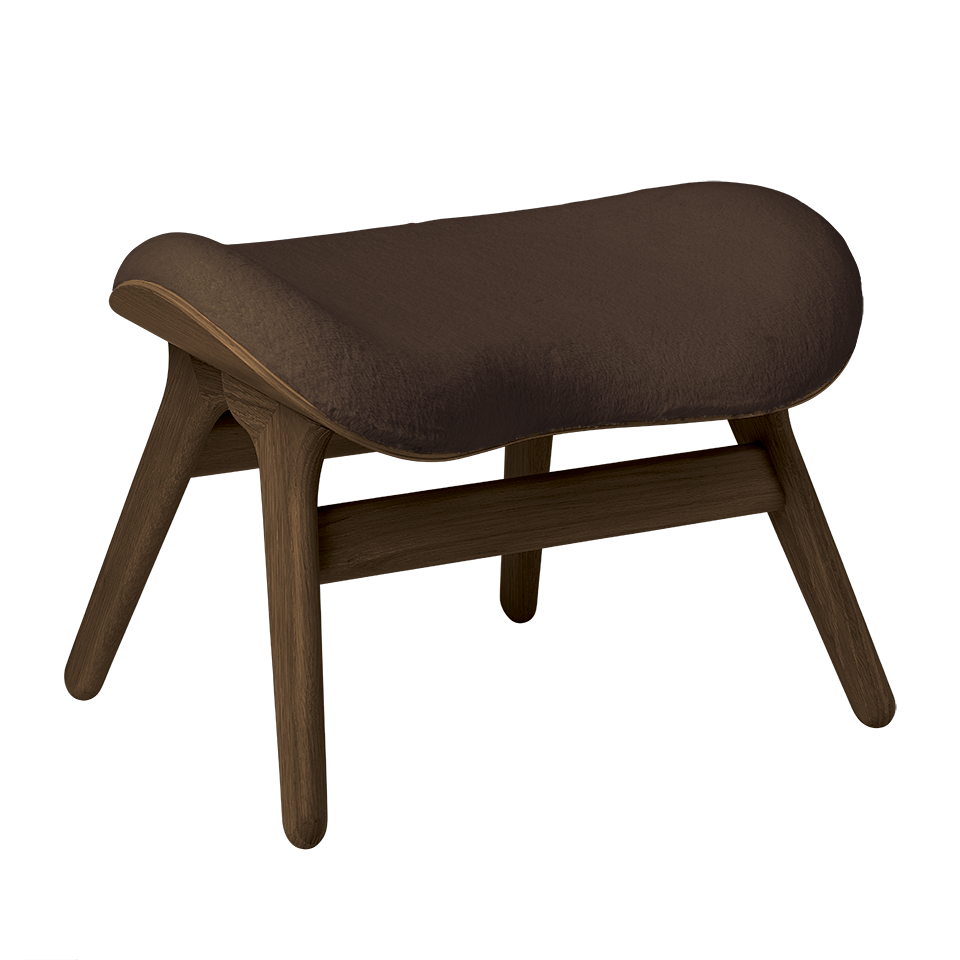 Umage 5873C5573-7 A Conversation Piece Ottoman in Dark Oak with Teddy Brown