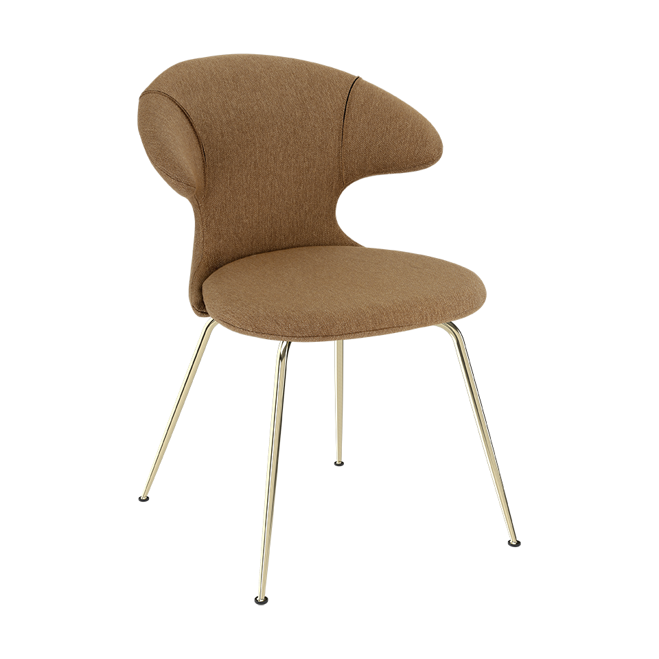 Chaise Time Flies, Horizons, coloris Brun Sucre/Laiton, référence Umage 590-01C5901-1