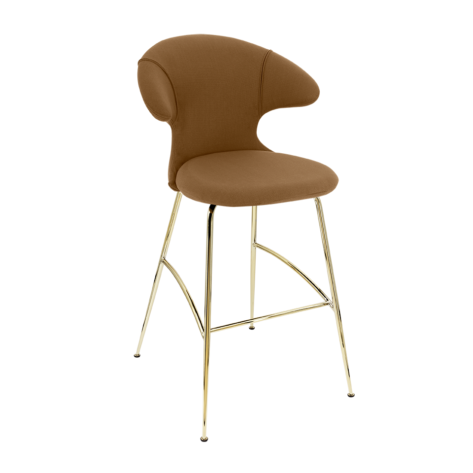 Tabouret de bar Time Flies Umage 590-08C5912-1 en caramel et laiton