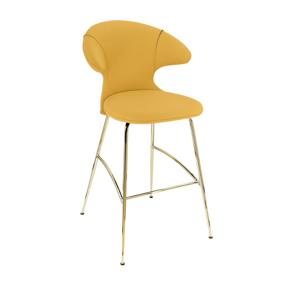 Tabouret de bar Time Flies Umage 590-09C5912-1, coloris Curry Sun / Laiton