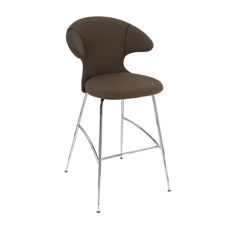 Tabouret de bar Time Flies Umage 590-10C5912-2 en moka/chrome