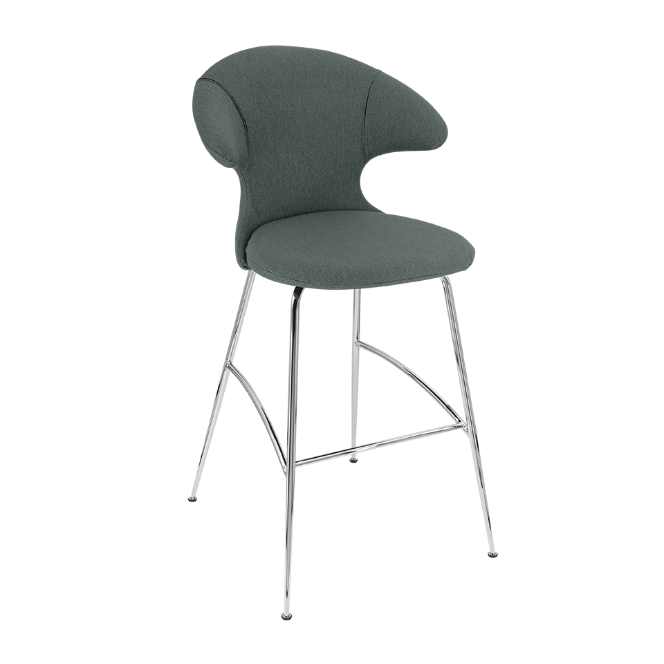 Tabouret de bar Time Flies Umage 590-12C5912-2, coloris Morning Meadows / Chrome