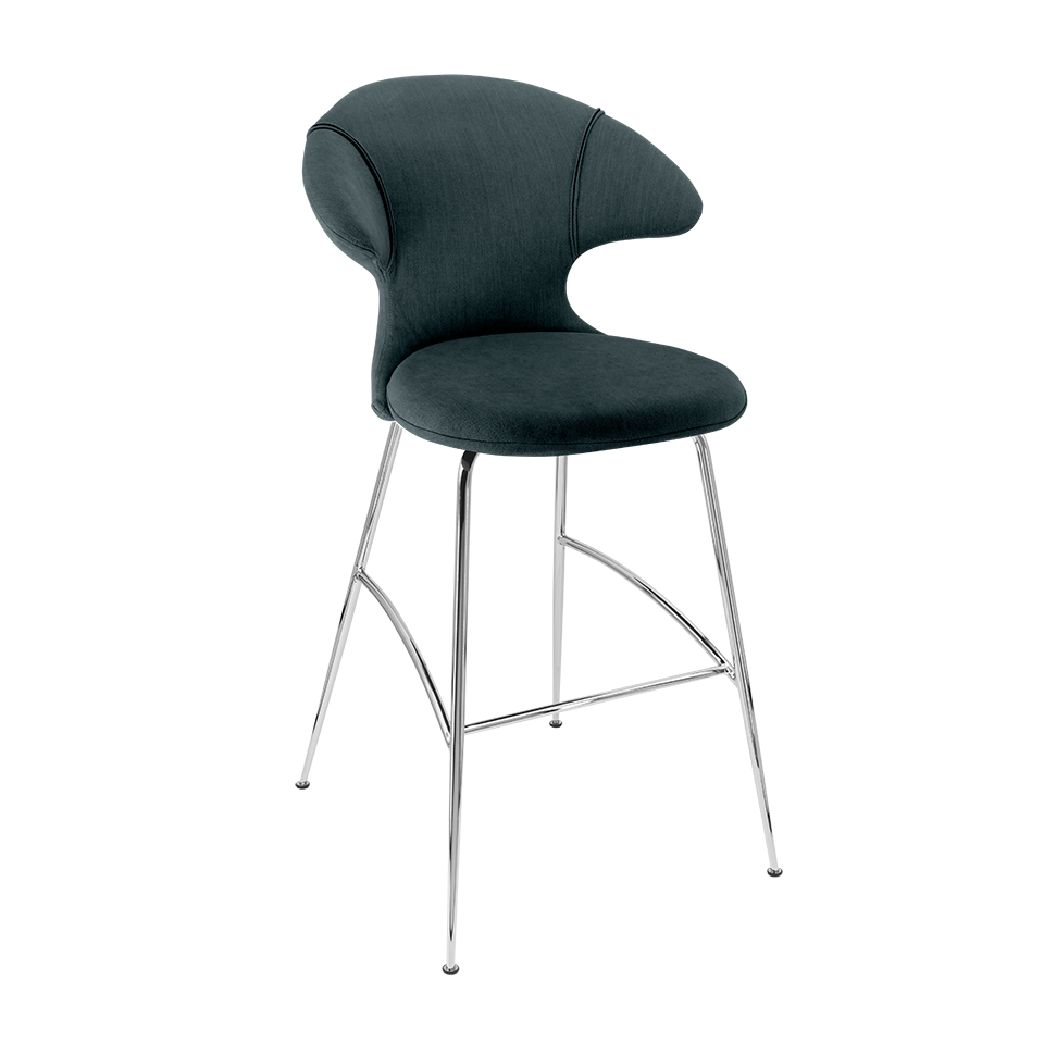 Tabouret de bar Time Flies Umage 590-17C5912-2, coloris Quantum Blue/Chrome