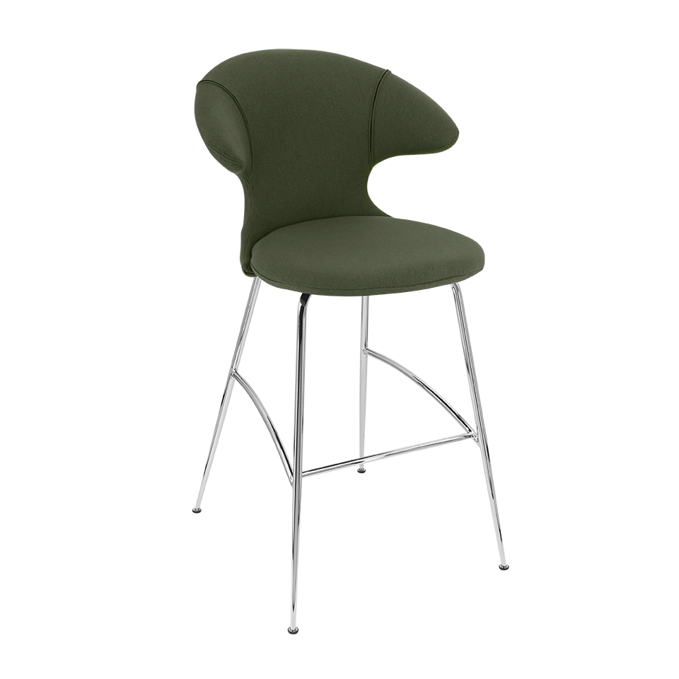 Tabouret de bar Time Flies Umage 590-05C5912-2, vert course/chrome