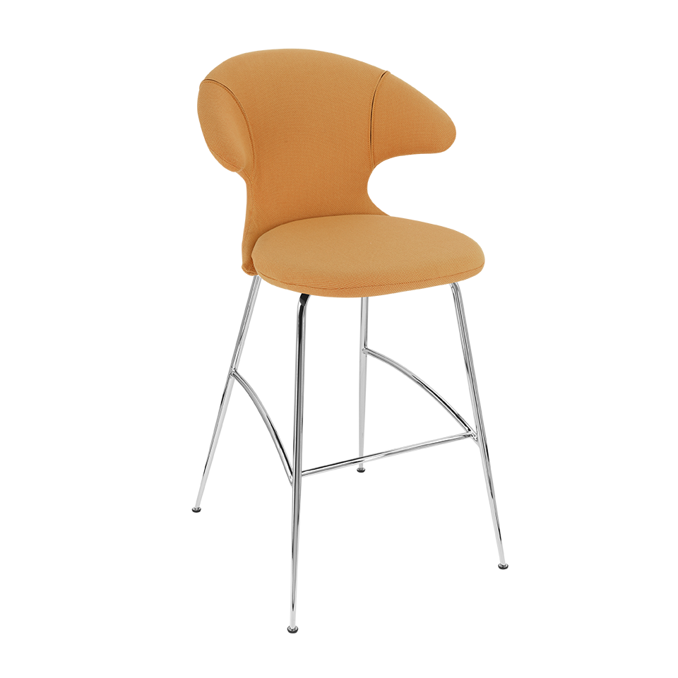 Tabouret de bar Time Flies Umage 590-06C5912-2, coloris mandarine/chrome