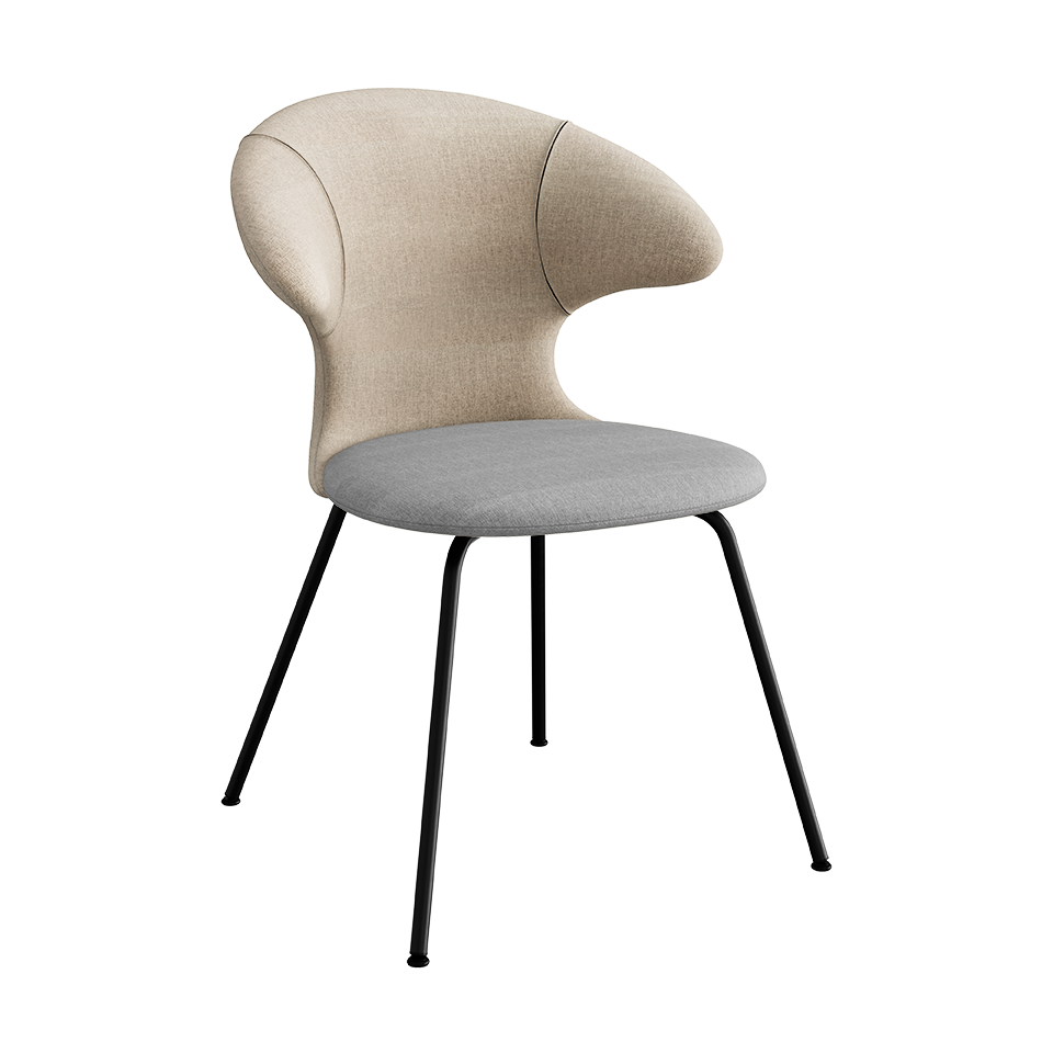 Umage Time Flies Chair with Sand back, Silver Grey seat and Black legs