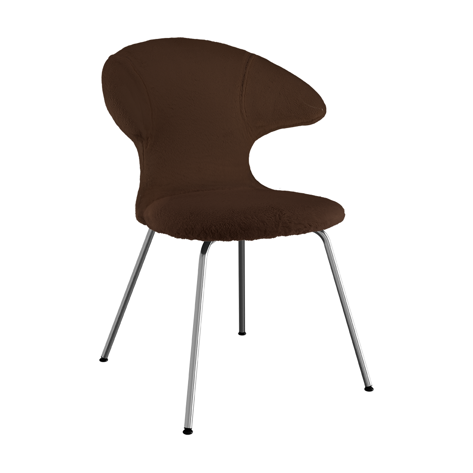 Chaise Time Flies Umage 590-19C5901-2, Horizons, coloris Teddy Brown/Chrome