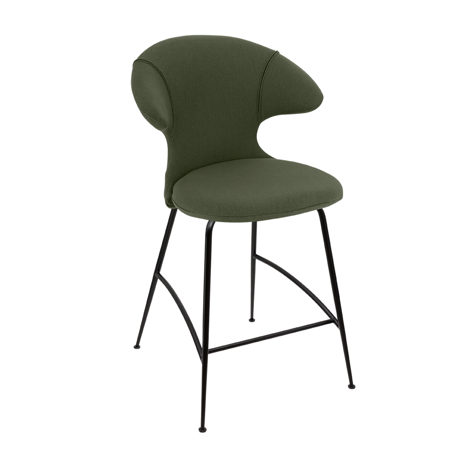 Umage 590-05C5913-3 Time Flies Counter Stool in Racing Green with Black legs