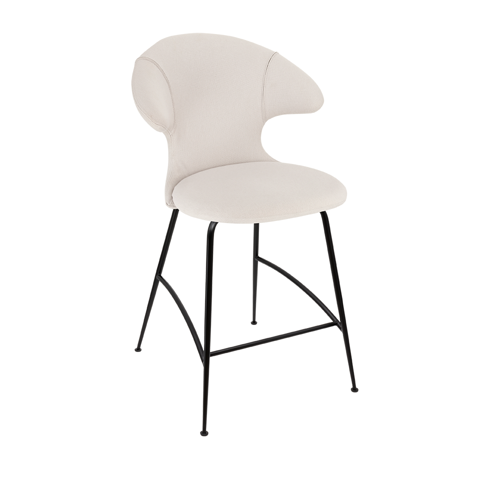 Umage 590-02C5913-3 Time Flies Counter Stool in White Sands with Black legs