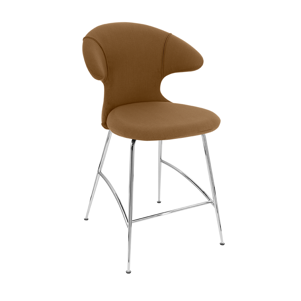 Umage 590-08C5913-2 Time Flies Counter Stool in Caramel with Chrome legs