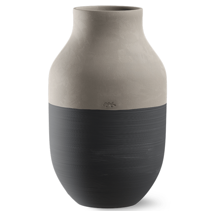 Kähler 690149 Vase circulaire Omaggio en gris anthracite