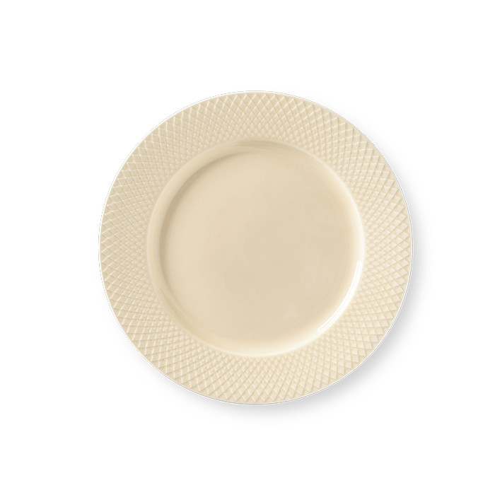 Lyngby Porcelæn 201805 Rhombe Earth Plate in Marble