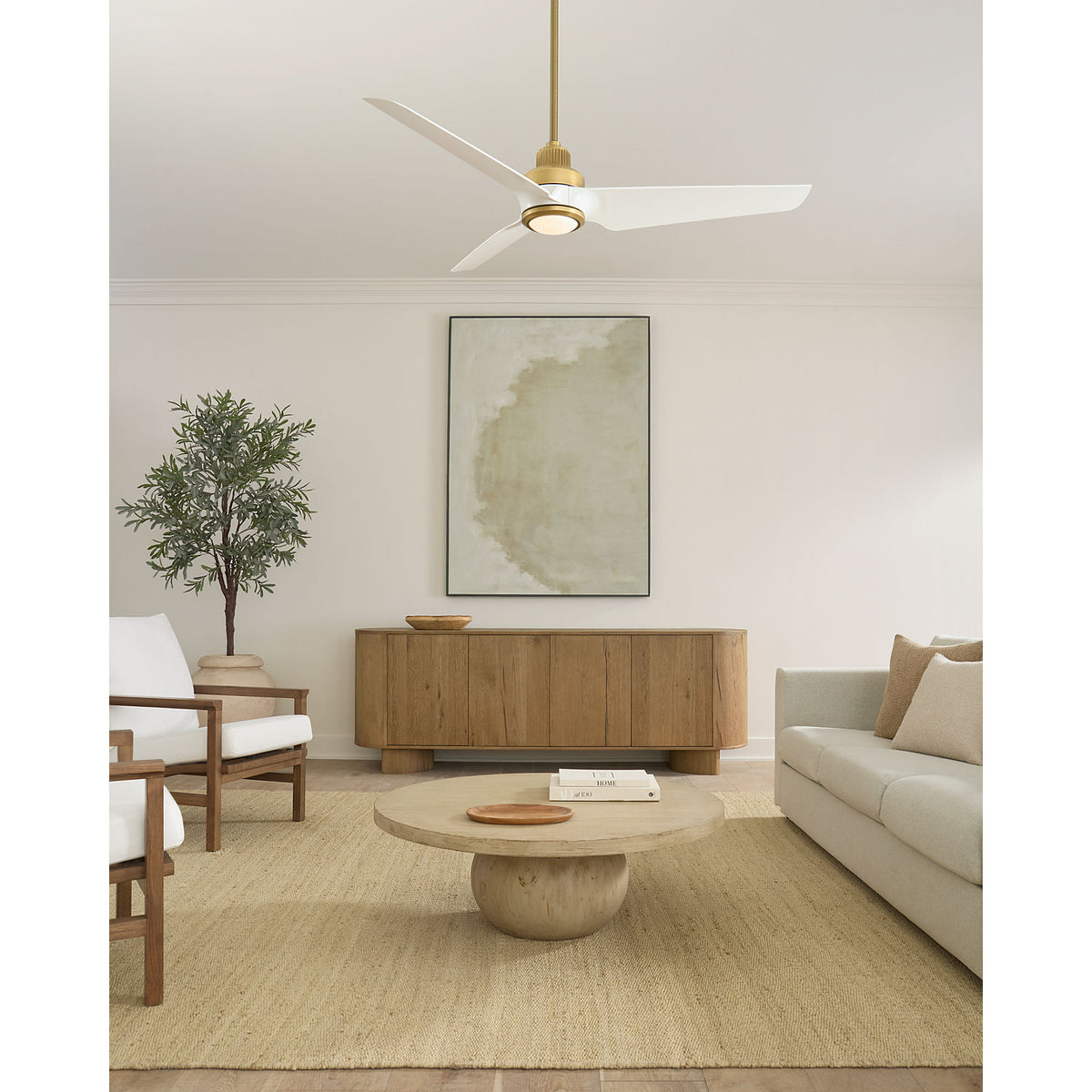 Confort visuel Ventilateur Collection 3RULSM52HABD Ruhlmann Smart 52" LED Ceiling Ventilateur