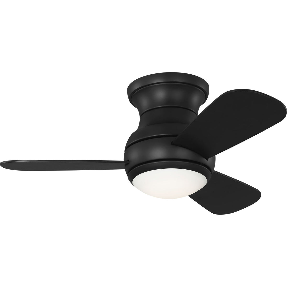 Confort visuel Ventilateur Collection 3OBSHR32MBKD Orbis Hugger Plafonnier LED Ventilateur