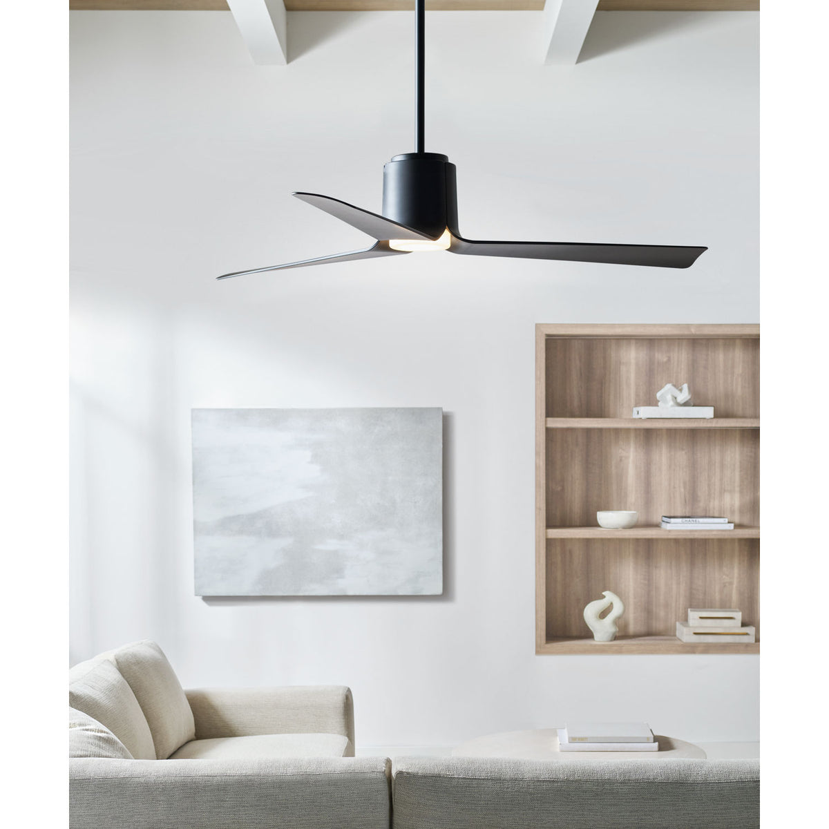 Confort visuel Ventilateur Collection 3PESM52MBKD Plafond LED intelligent Peel Ventilateur