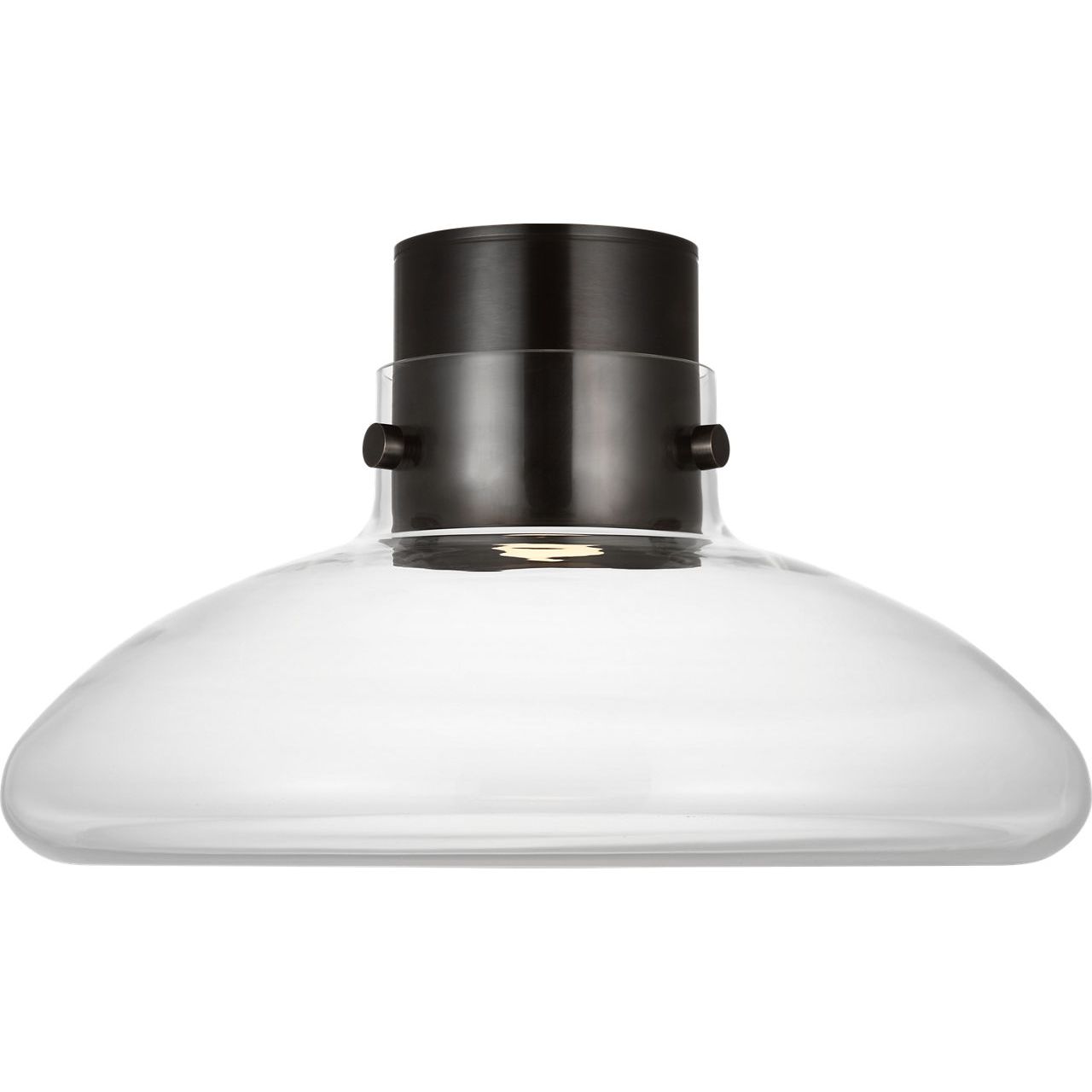 Visual Comfort Modern Collection - AKFM592WDBBZCE - Morgan 18 Flush Mount - Morgan - Burnished Bronze with Clear Glass