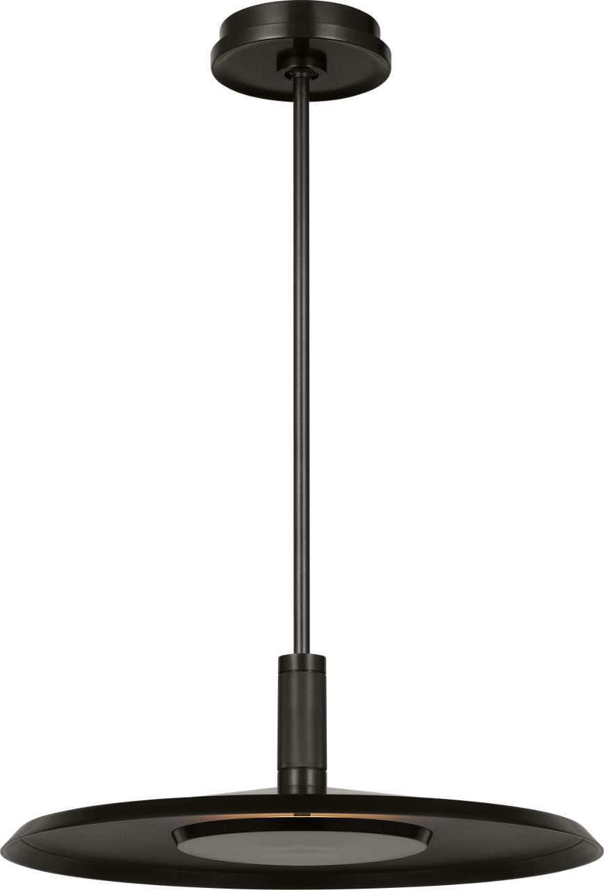 Collection moderne Visual Comfort - AKPD17027BZ/DB - Grande soucoupe Suspension - Soucoupe - Bronze foncé et laiton noirci