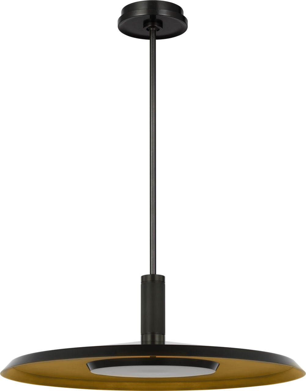 Collection Visual Comfort Modern - AKPD17127BZ/DB - Saucer X-Large Suspension - Soucoupe - Bronze foncé et laiton noirci