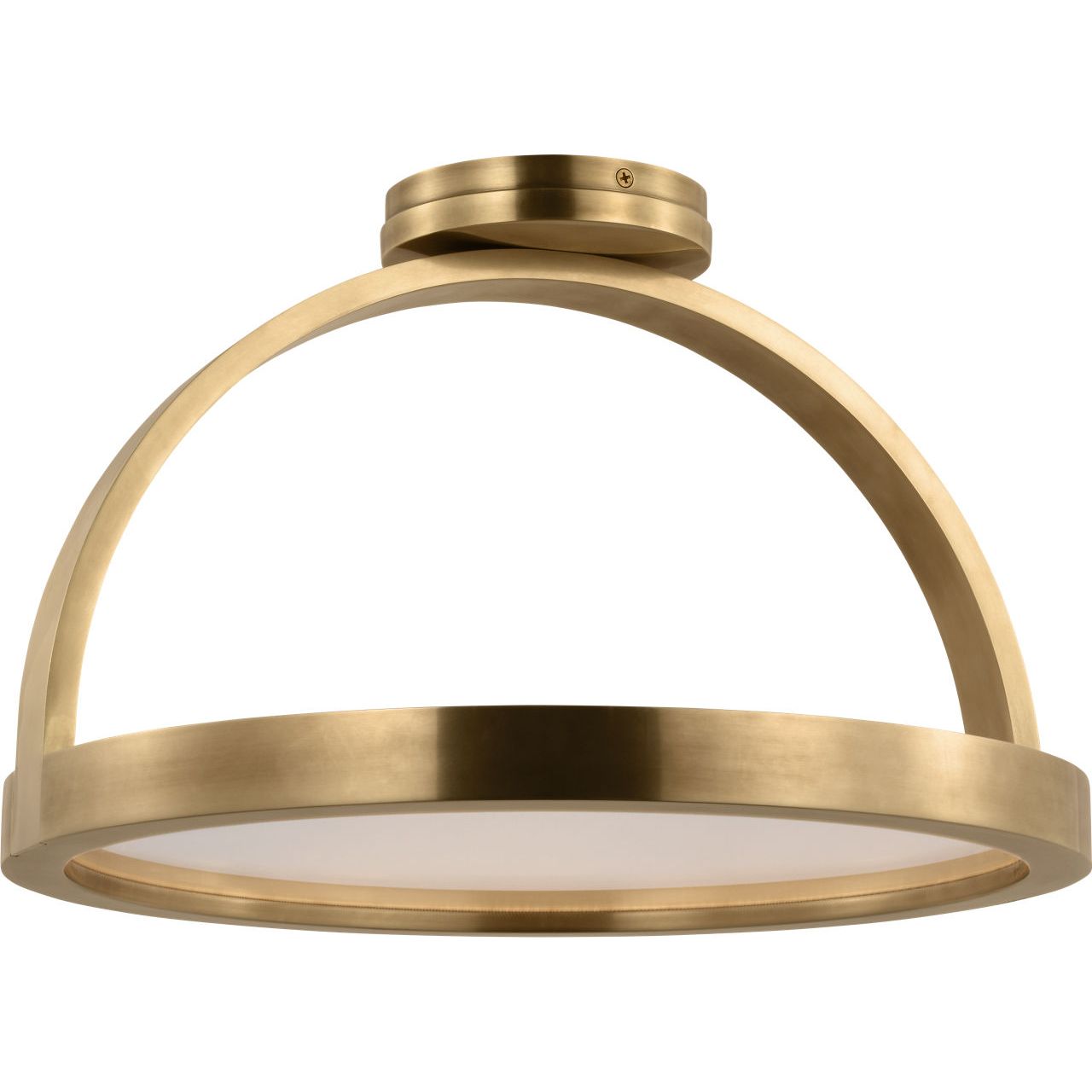 Visual Comfort Modern Collection - KWFM19127NB - Cerne Large Semi Flush - Cerne - Natural Brass