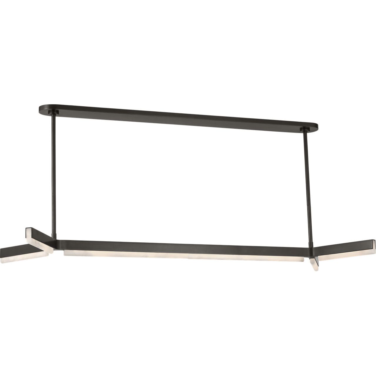 Visual Comfort Modern Collection - KWLS70827BZALB - Linea 55 Linear Chandelier - Linea - Bronze