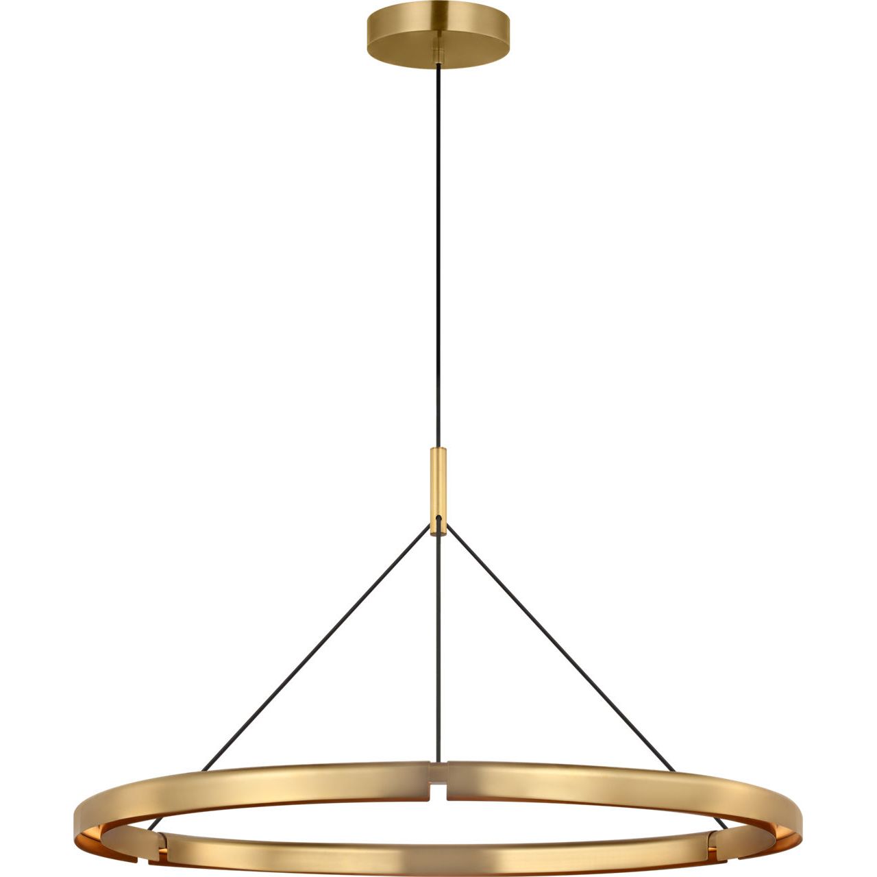 Visual Comfort Modern Collection - PBCH80427HAB - Cloak 36 Chandelier - Cloak - Hand-Rubbed Antique Brass