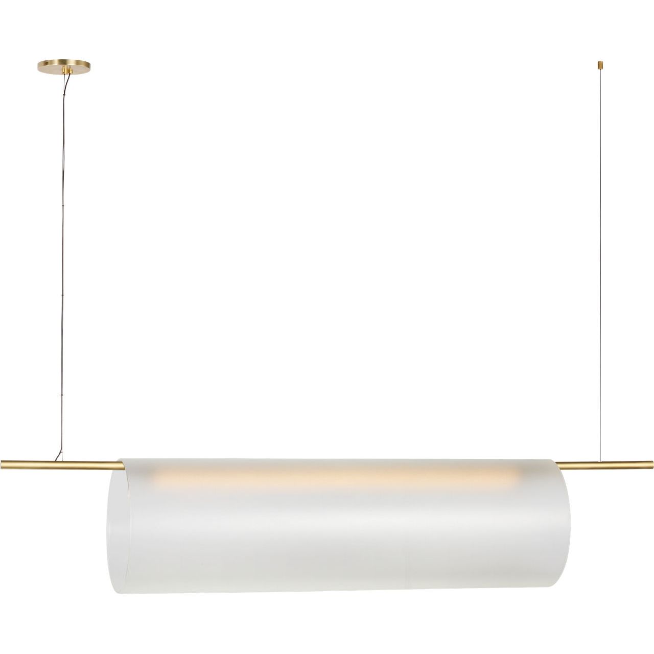 Visual Comfort Modern Collection - PBLS80827HABEG - Trace 60 Single Linear Chandelier - Trace - Hand-Rubbed Antique Brass