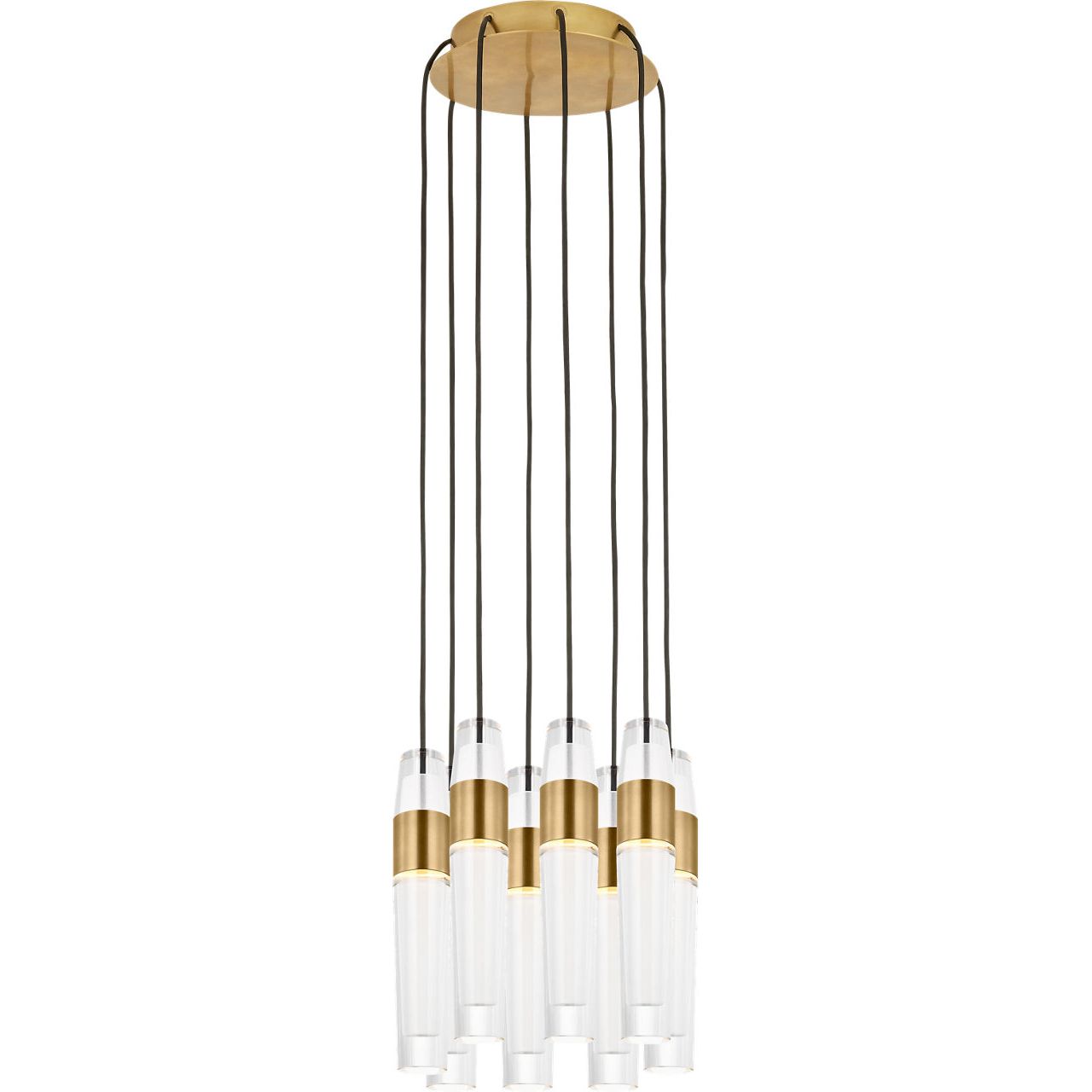 Visual Comfort Modern Collection - SLCH40127NB - Lassell 8-Light Chandelier - Lassell - Natural Brass