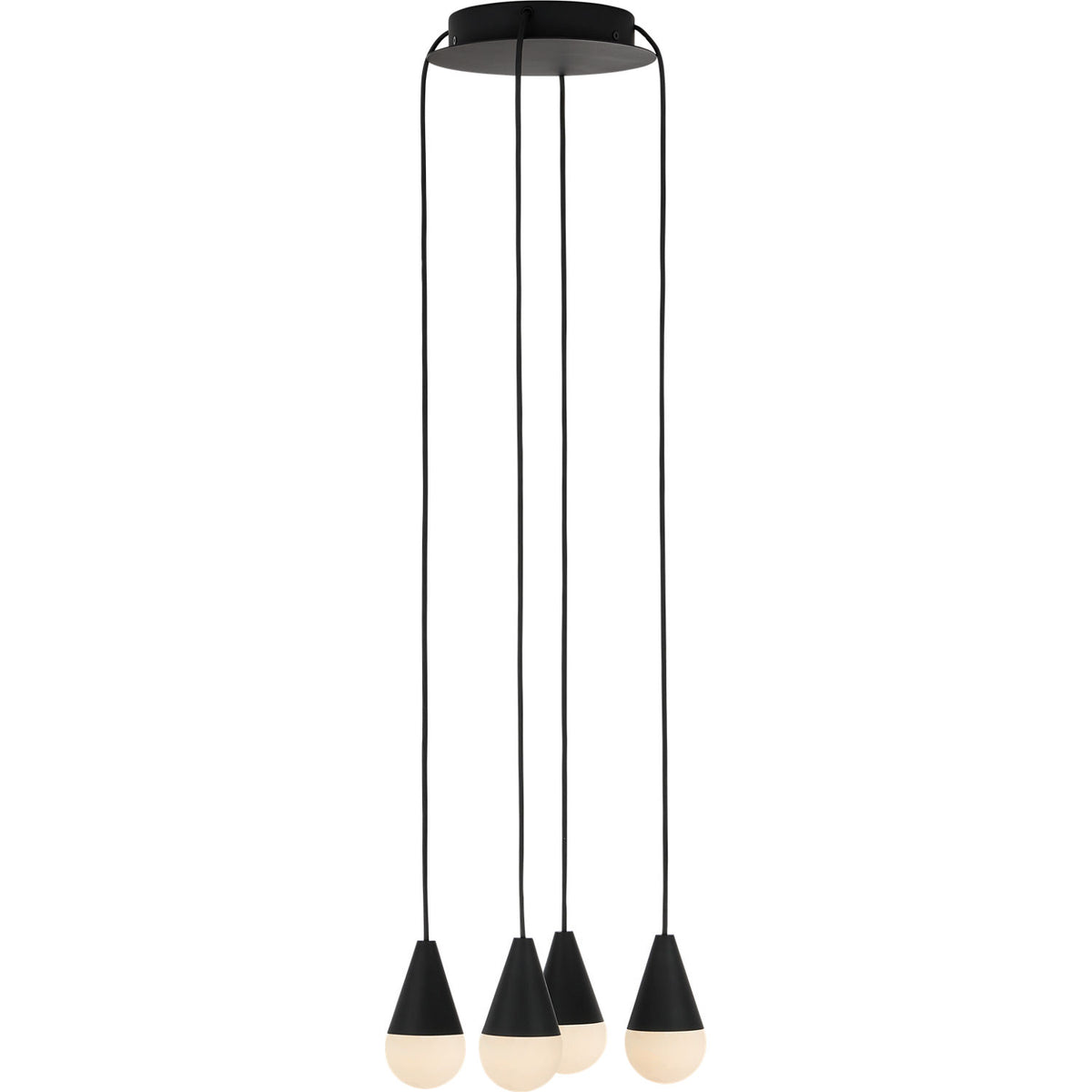 Visual Comfort Modern Collection SLCH51330B Cupola Alabaster 4-Light Chandelier