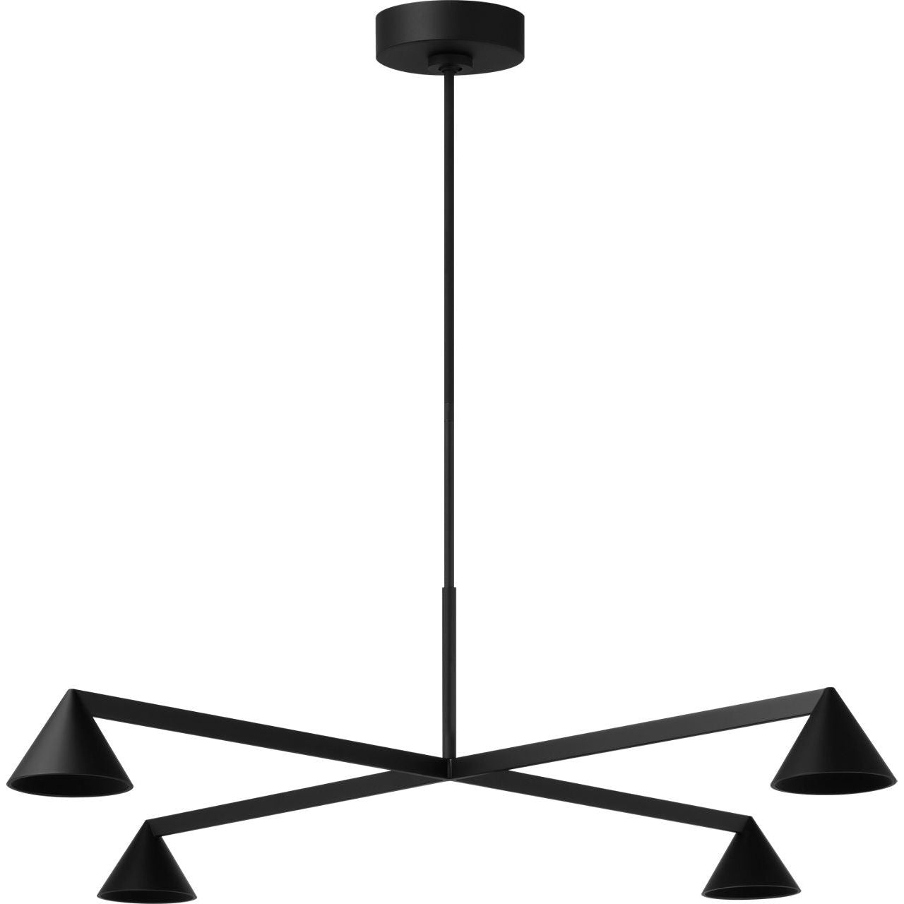 Visual Comfort Modern Collection - SLCH78627B - Midrand 37 Chandelier - Midrand - Nightshade Black