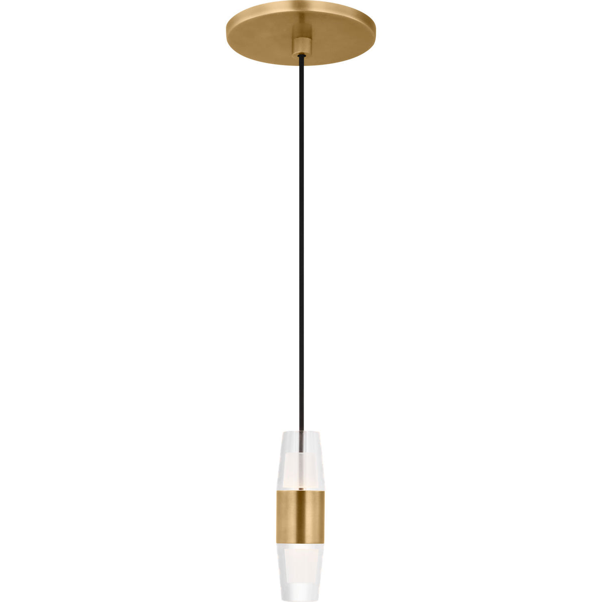 Collection moderne Visual Comfort SLPD38127NB Lassell 1 lumière Suspension