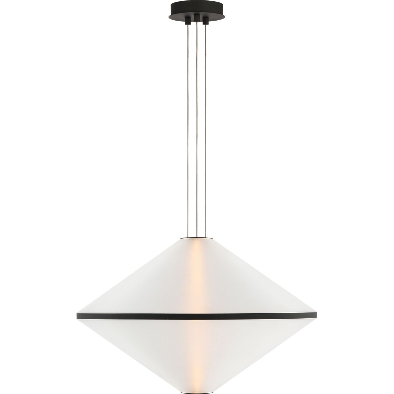 Visual Comfort Modern Collection - SLPD764SCTBOA - Bicono 22 Pendant - Bicono - Nightshade Black
