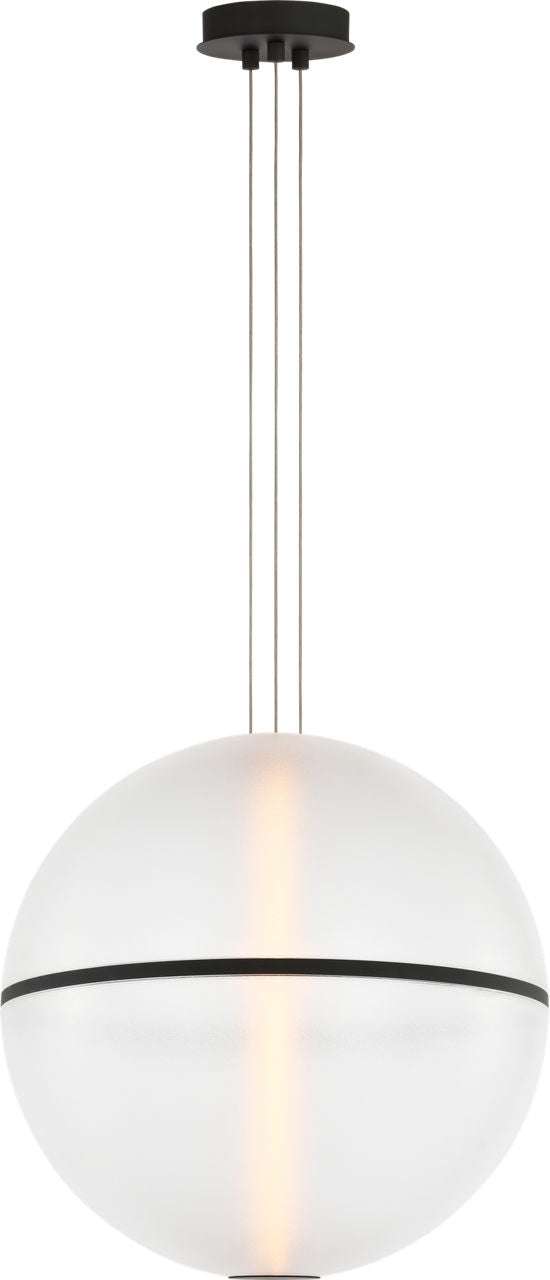 Collection Visual Comfort Modern - SLPD841SCTBOA - Bicono Round 18 Suspension - Bicono - Noir de la nuit