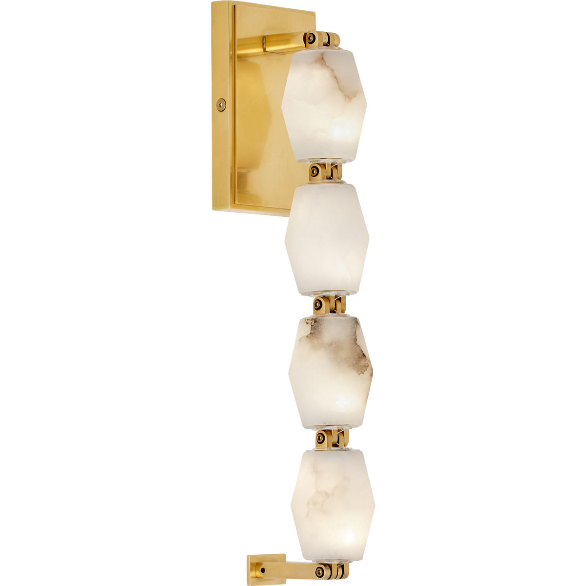Visual Comfort Modern Collection SLWS54627ALBHAB Collier Alabaster Sconce