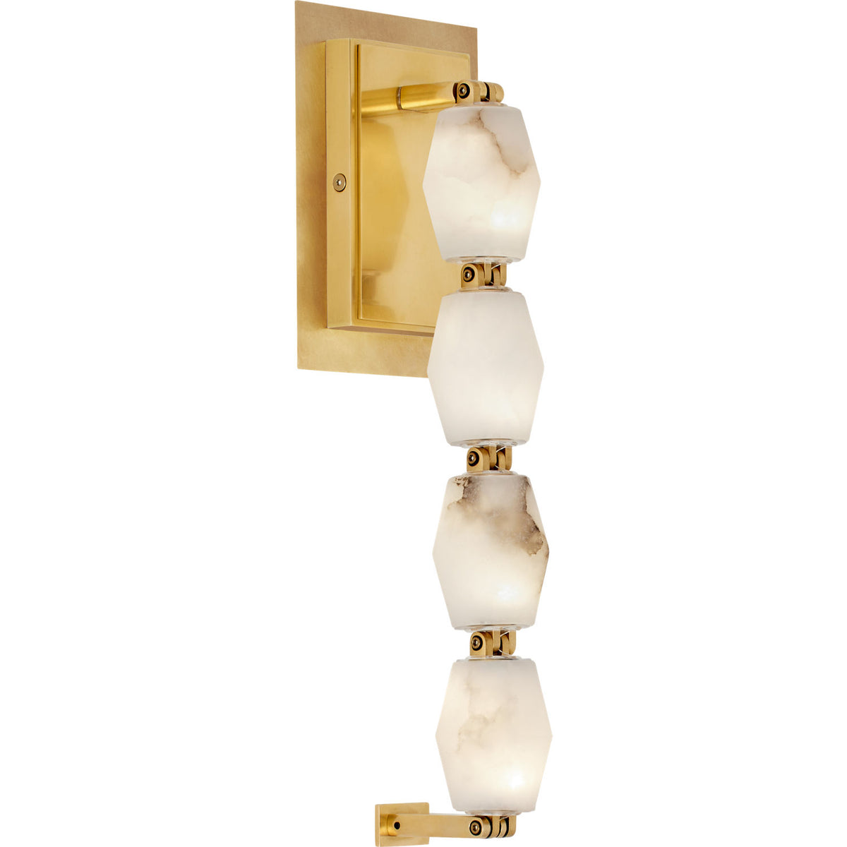 Visual Comfort Modern Collection SLWS54627ALBHAB Collier Alabaster Sconce