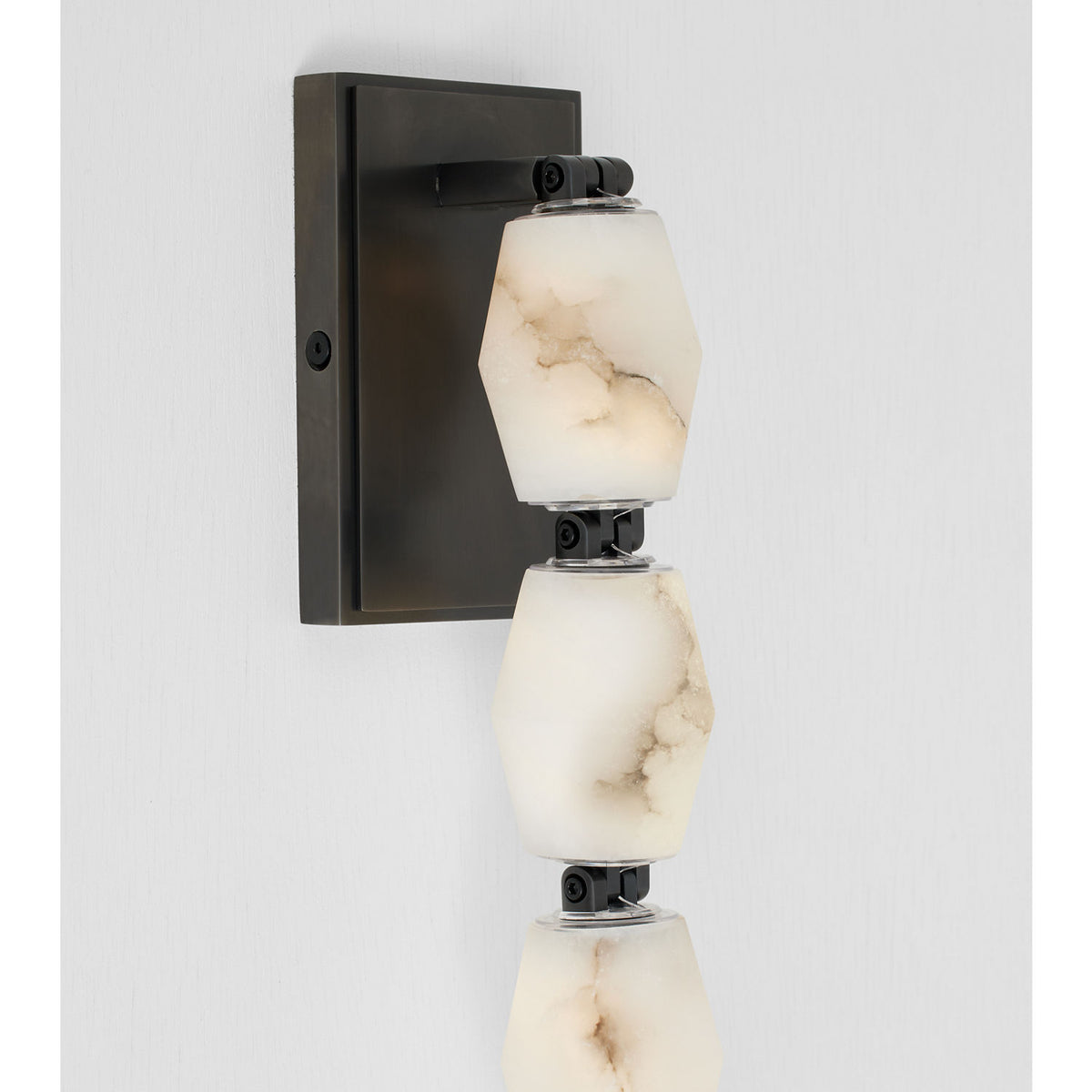 Visual Comfort Modern Collection SLWS54727ALBBZ Collier Alabaster Sconce