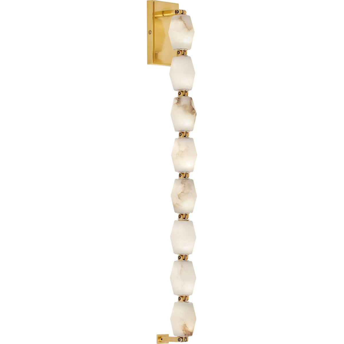 Visual Comfort Modern Collection SLWS54727ALBHAB Collier Alabaster Sconce