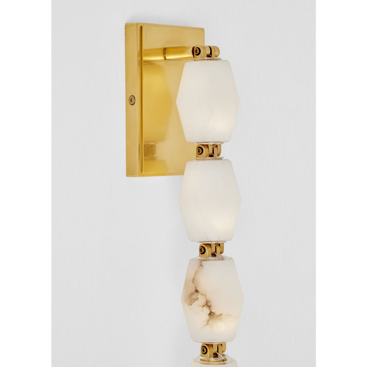 Visual Comfort Modern Collection SLWS54727ALBHAB Collier Alabaster Sconce