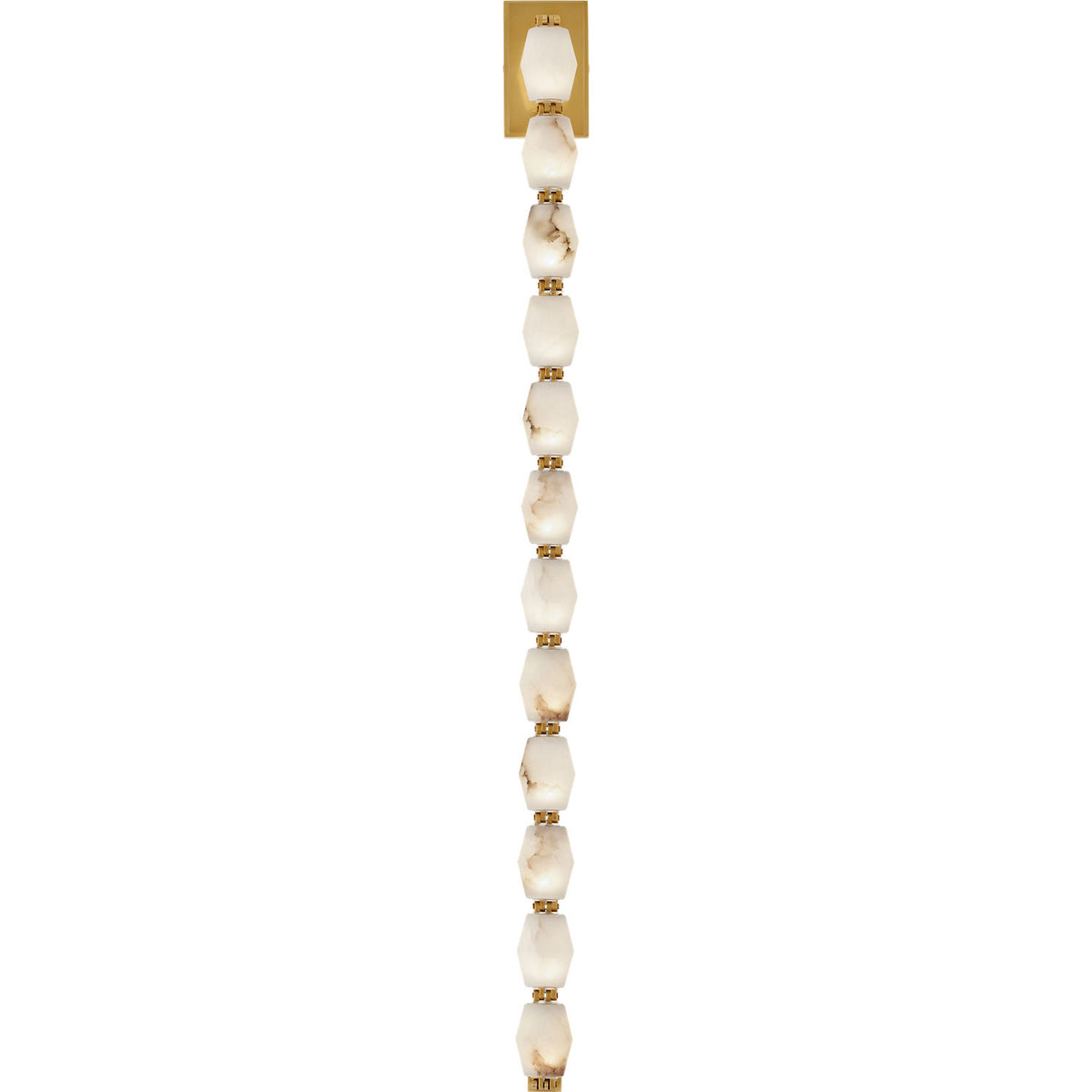 Visual Comfort Modern Collection SLWS54827ALBHAB Collier Alabaster Sconce
